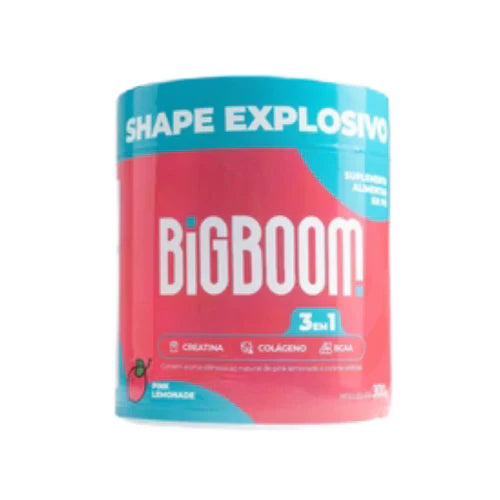 Creatine, BCA and Collagen - Pink Lemonade Flavor - BigBoom 300g